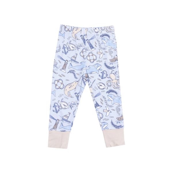 Pijama Manga Corta Nautico - Azul