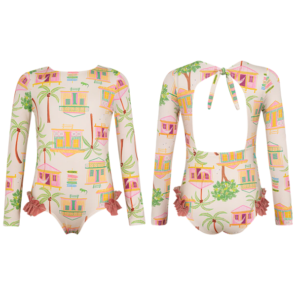 Vestido de Baño Manga Larga - Casitas Isleñas