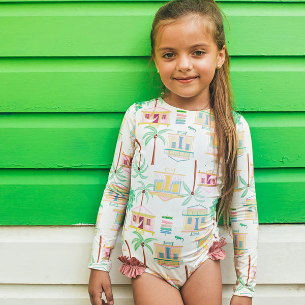 Vestido de Baño Manga Larga - Casitas Isleñas