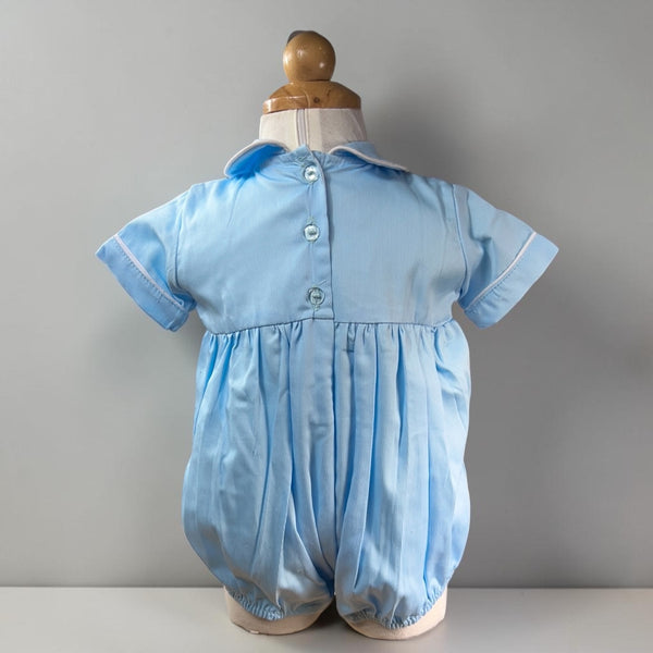 Pelele Niño Smock - Celeste