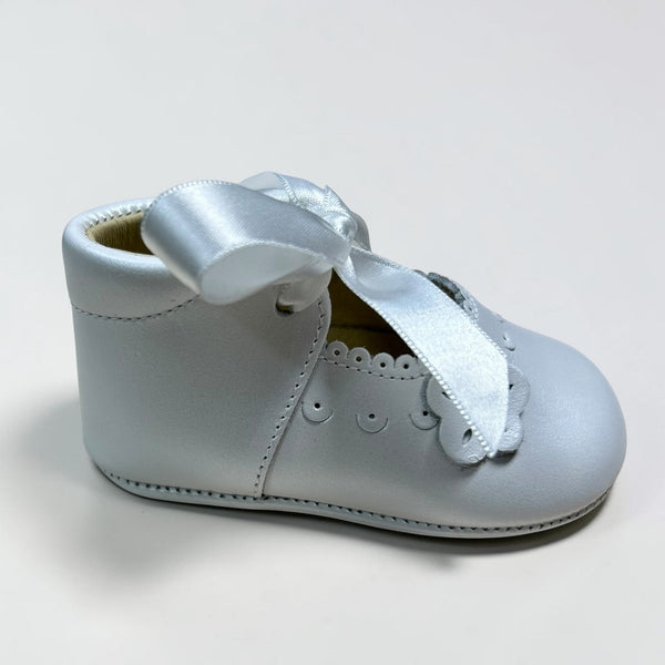 Zapatos Bautizo Nacarado - Blanco