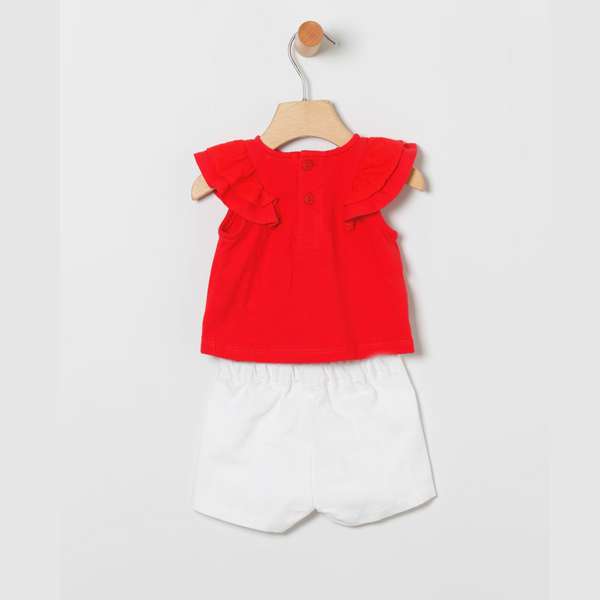Conjunto Niña Short Portofino - Rojo