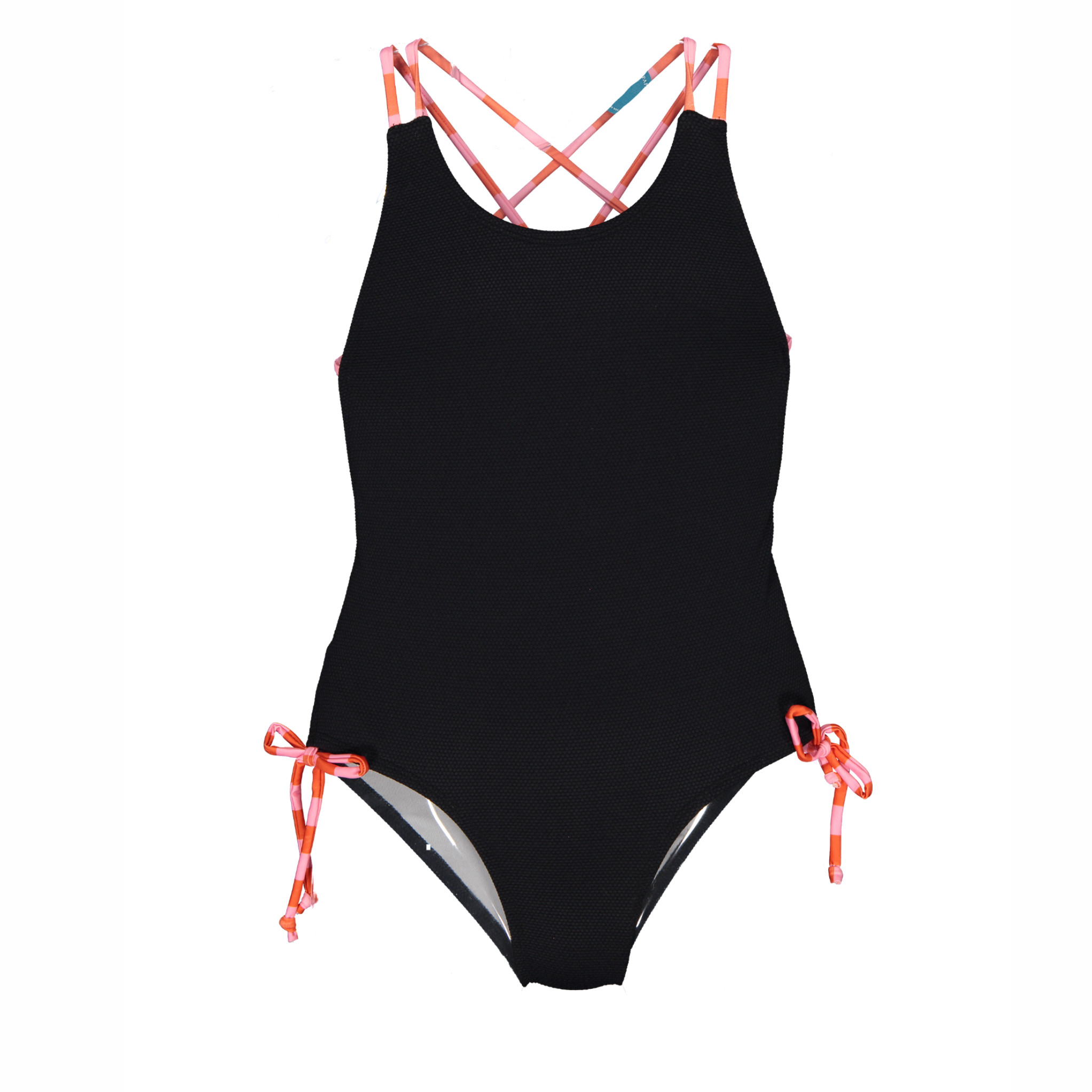 Vestido de Baño - Rayas Negro