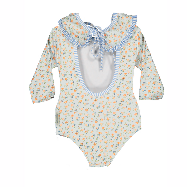 Vestido de Baño Manga Larga - Flores