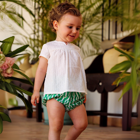 Conjunto Niña Taneka Pololo - Verde