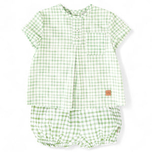 Conjunto Niño Vichy - Verde