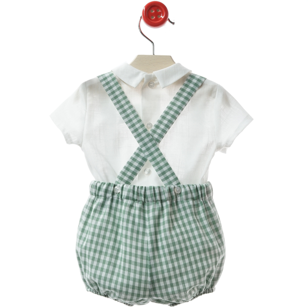 Conjunto Niño Tirantes Turín - Verde Empolvado