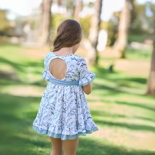 Vestido Ramas Azules