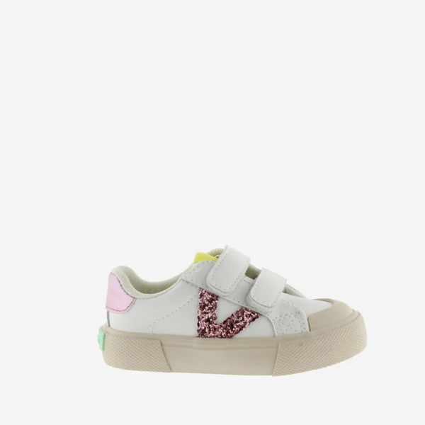 Zapatillas Doble Velcro Tribu Glitter - Pétalo