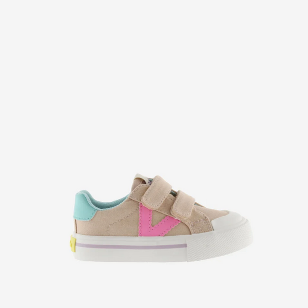 Zapatillas Doble Velcro Tribu Neón - Rosa