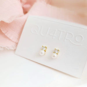 Aretes - Mini Stud Perlas II