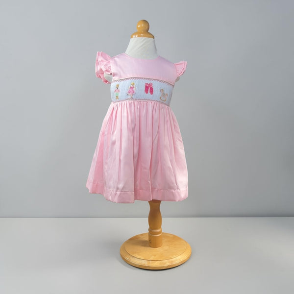 Vestido Smock Ballet - Rosado