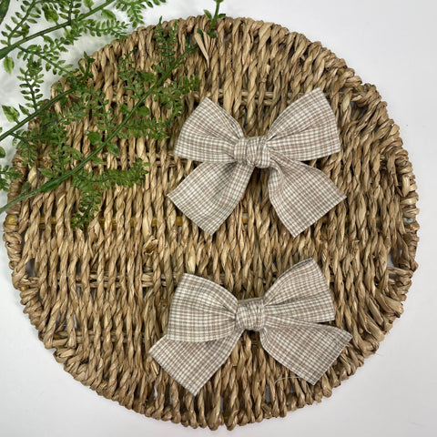 Ganchos Chocolate Cuadros Mini - Set de 2