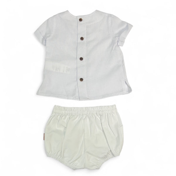 Conjunto Niño Sarga - Blanco