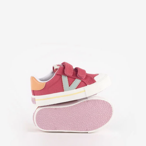 Zapatillas Tribu Tiras Lona - Fresa
