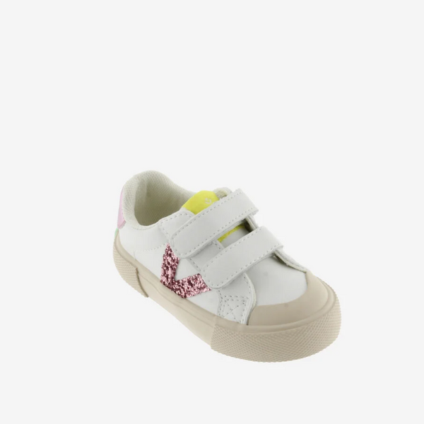 Zapatillas Doble Velcro Tribu Glitter - Pétalo
