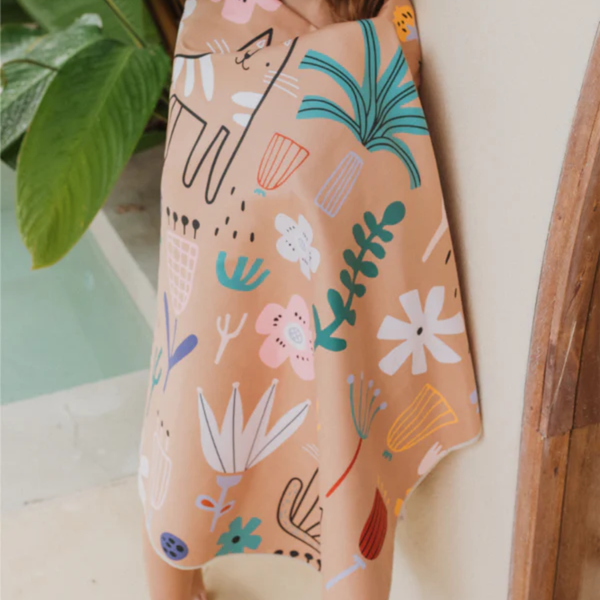 Toalla Playera de Microfibra - Tulipanes