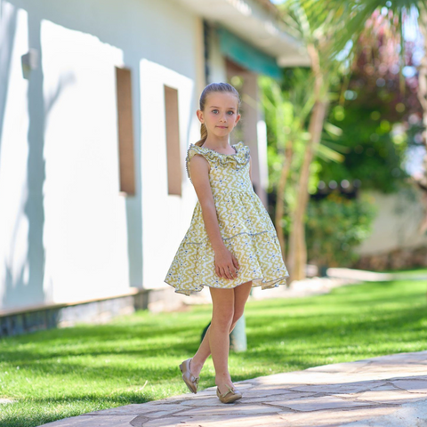 Vestido Ornamental Verde Lima B