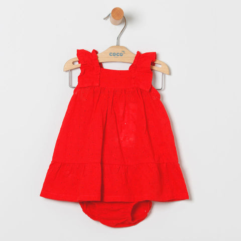 Vestido Bordado Portofino - Rojo