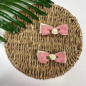 Gancho - Encaje Ivory/Rosa