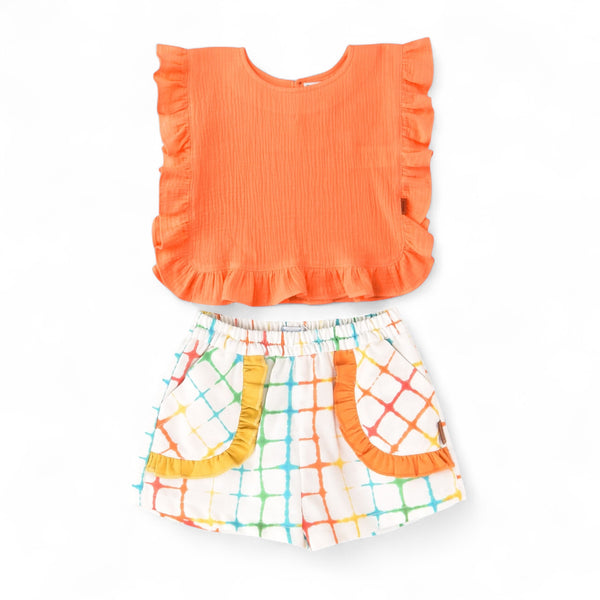 Conjunto Niña Colores - Naranja