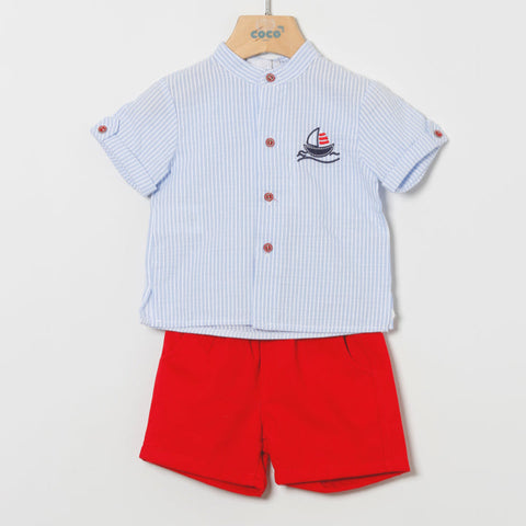 Conjunto Niño Portofino - Rojo