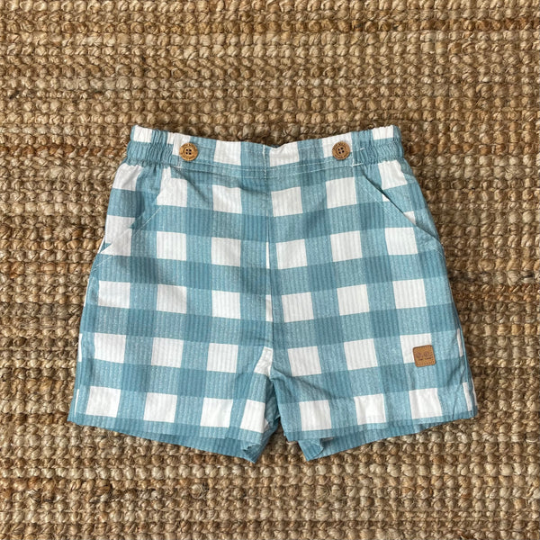 Conjunto Vichy Turquesa