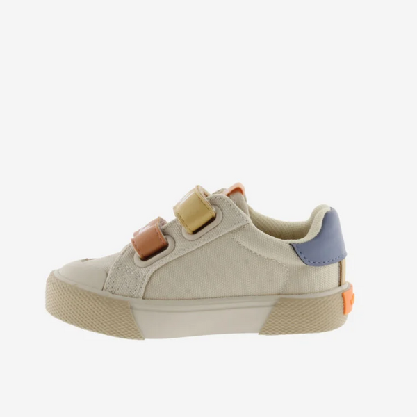 Zapatillas Multicolor Doble Velcro - Beige