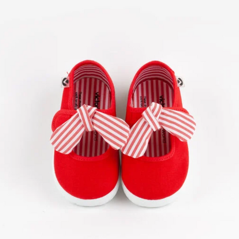 Zapatilla Mercedita Lazo Rojo