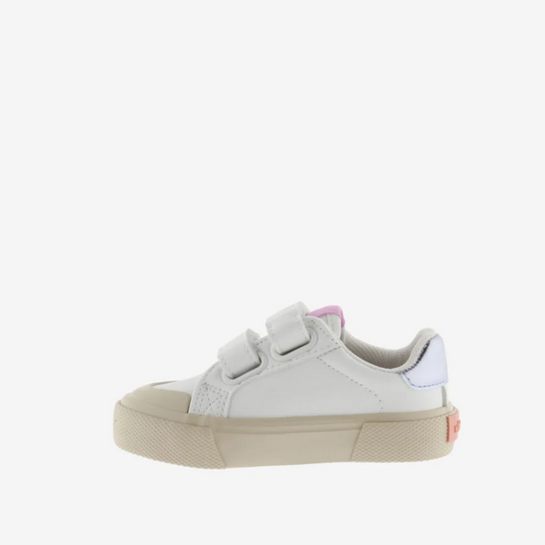 Zapatillas Doble Velcro Tribu Glitter - Plata