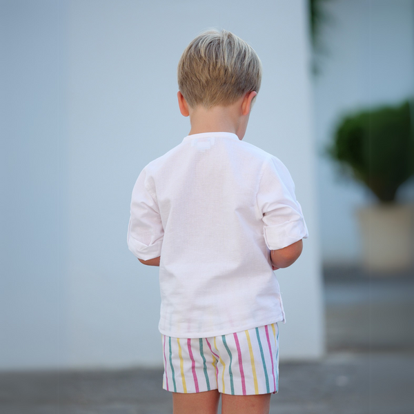 Conjunto Lino Niño - Multicolor Verde