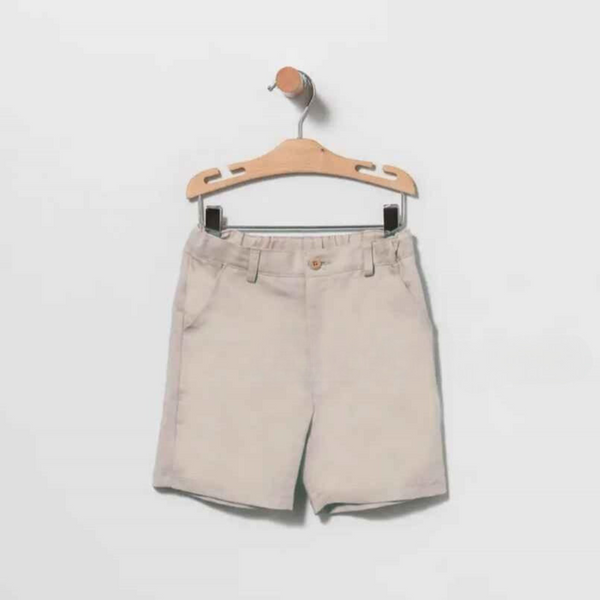 Conjunto Bermuda Lino Tostado
