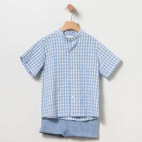 Conjunto Cuadros Azul