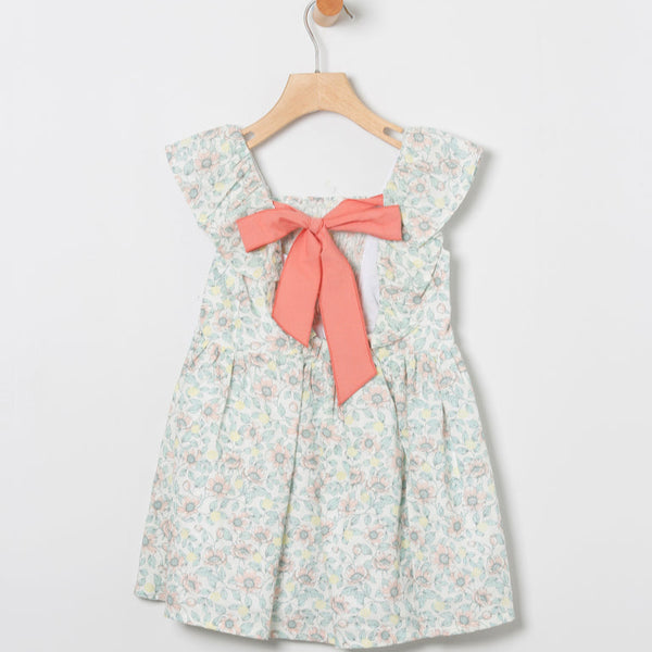 Vestido Flores Niza - Salmón