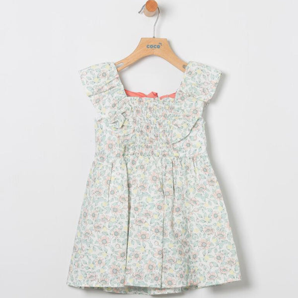 Vestido Flores Niza - Salmón