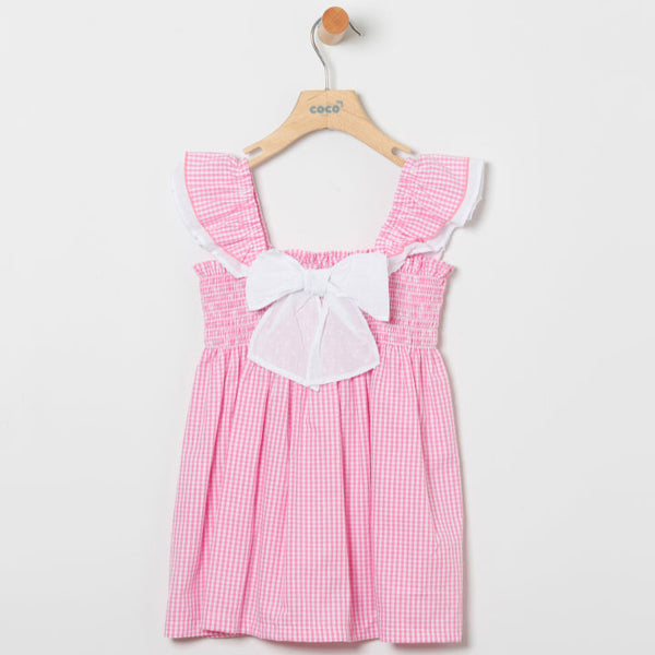 Vestido Vichy Nimes - Fucsia