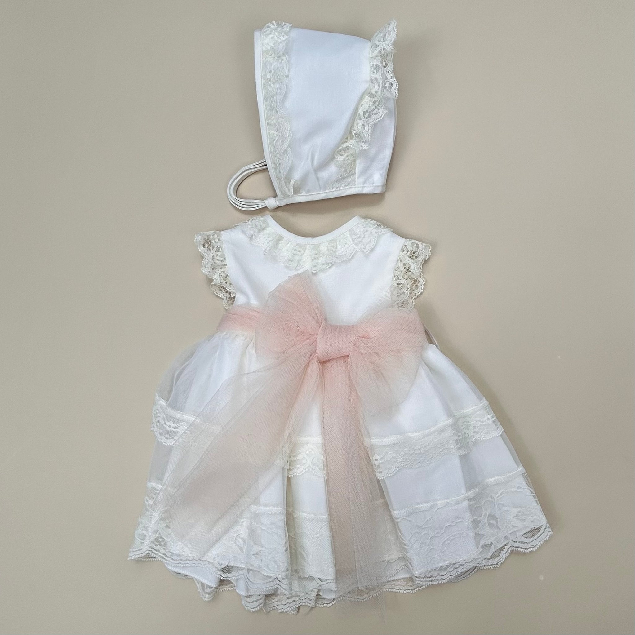 Vestido con Gorro Rosa