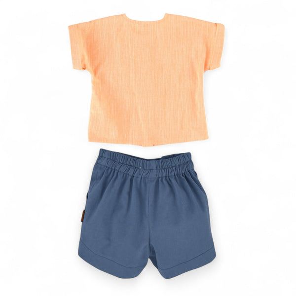 Conjunto Niño Sarga - Naranja