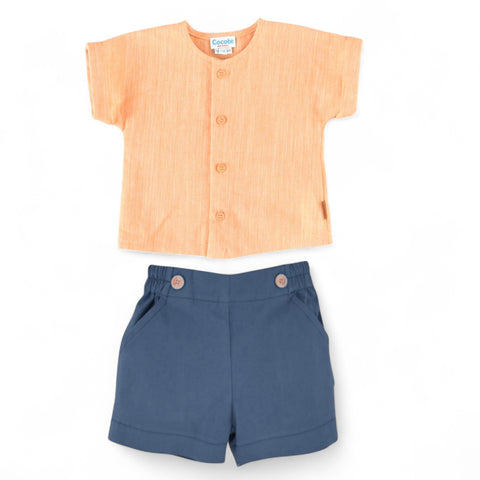 Conjunto Niño Sarga - Naranja
