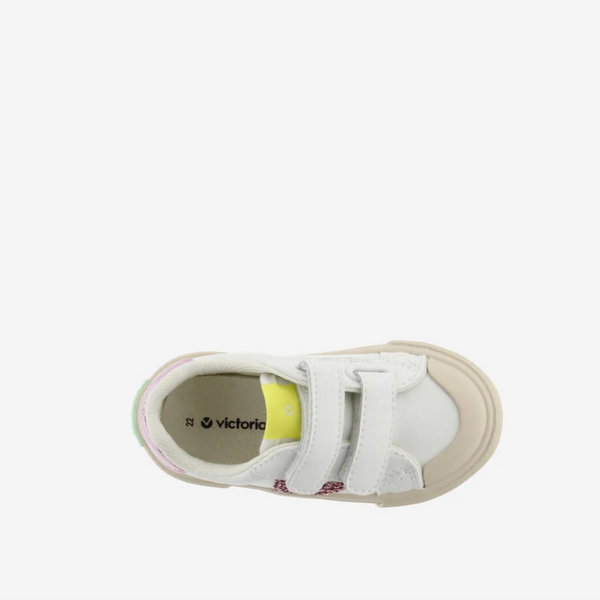 Zapatillas Doble Velcro Tribu Glitter - Pétalo