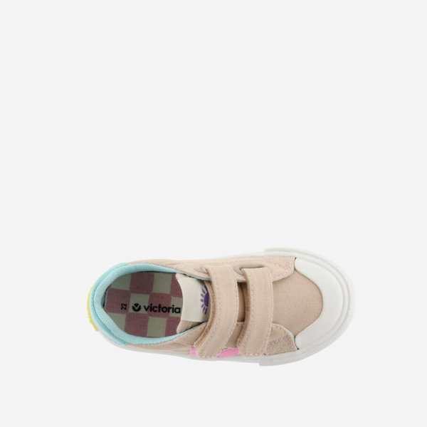 Zapatillas Doble Velcro Tribu Neón - Rosa