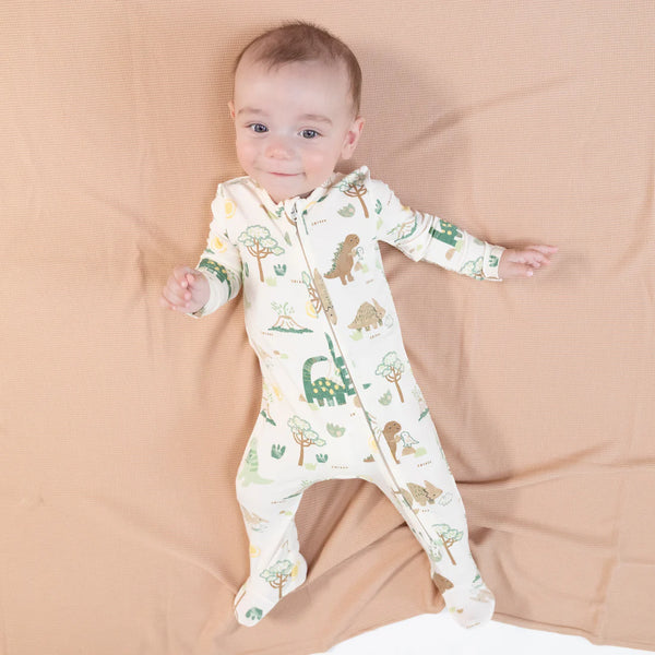 Pijama Footie Love Dinos - Verde
