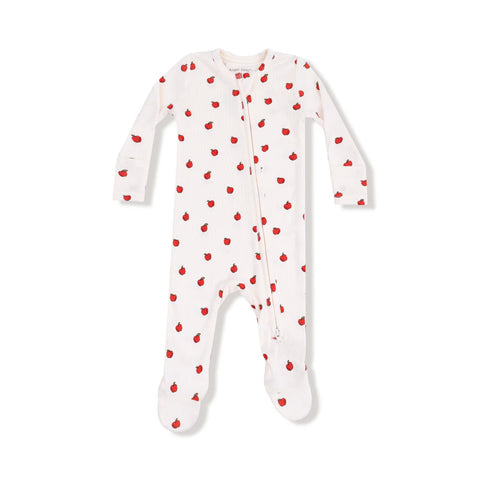 Pijama Footie Manzanitas - Blanco