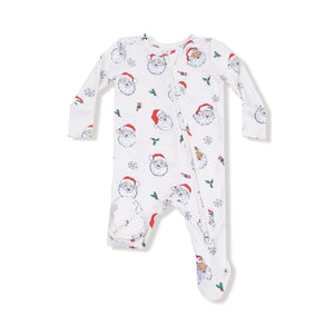 Pijama Footie Navidad Santa Vintage