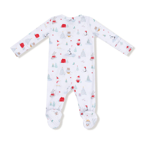 Pijama Footie Navidad Santa Ski