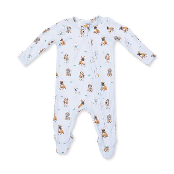 Pijama Footie - Perros Amigos Azul