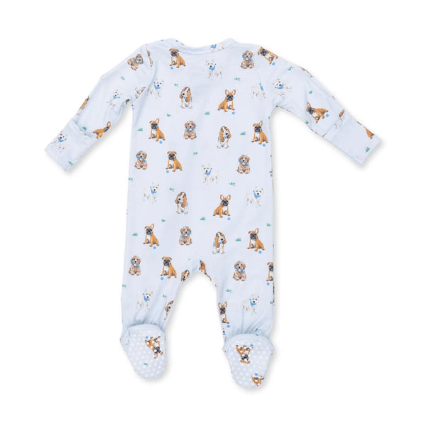 Pijama Footie - Perros Amigos Azul