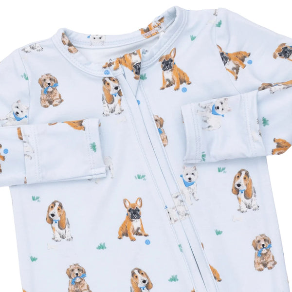 Pijama Footie - Perros Amigos Azul