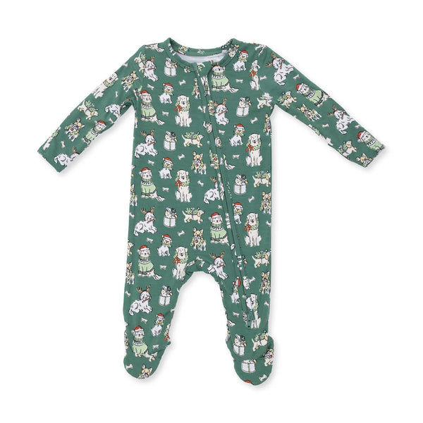 Pijama Footie Navidad - Perritos Navideños