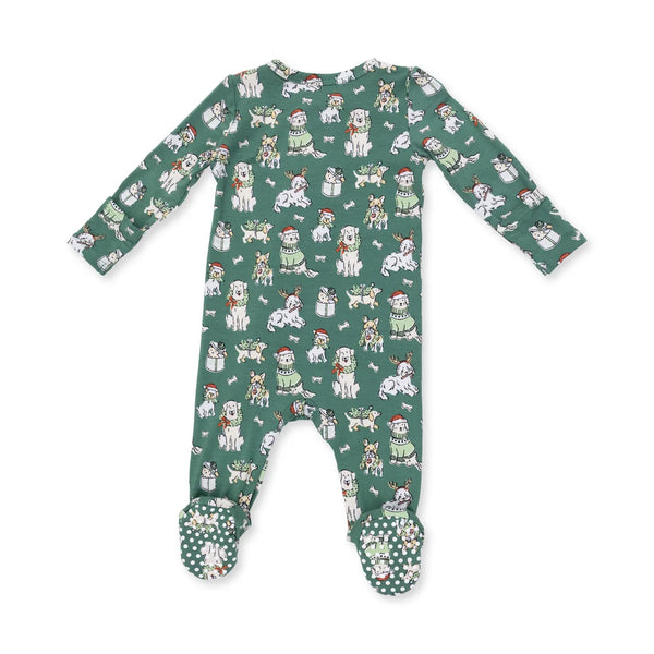 Pijama Footie Navidad - Perritos Navideños